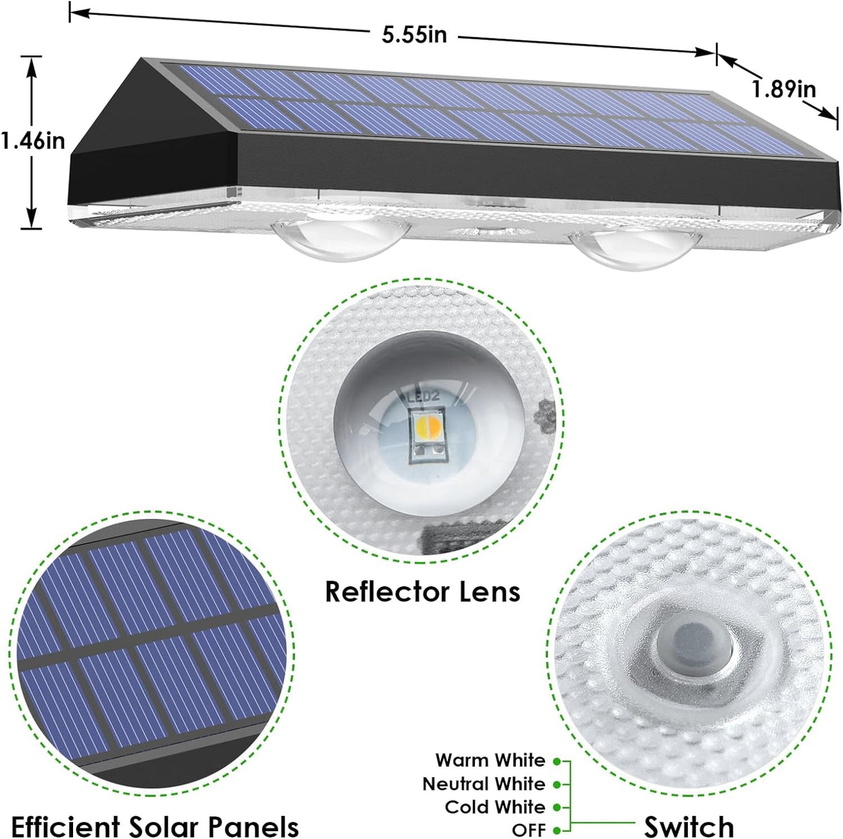 solar-fence-lights-outdoor-2700-4000-6000k-3-mode-8-12h-black-8-pack