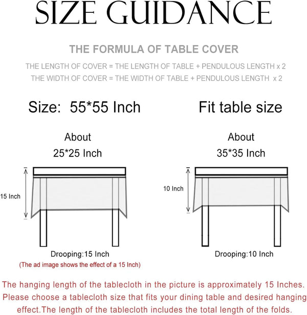 Vintage French Linen Tablecloth,Square,55"X55"-Wensel6