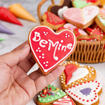 Heart Cookie Cutter Set,  5 Pieces Stainless Steel Small Biscuit Cutters Heart Shaped Mold for Kids Holiday Birthday Party5