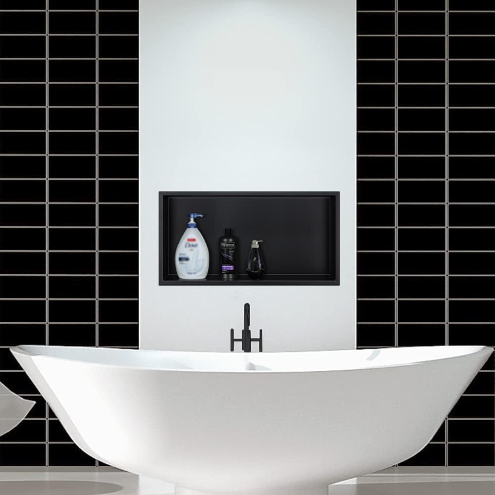 stainless-steel-shower-niche-matte-black-24x12-no-tile-needed