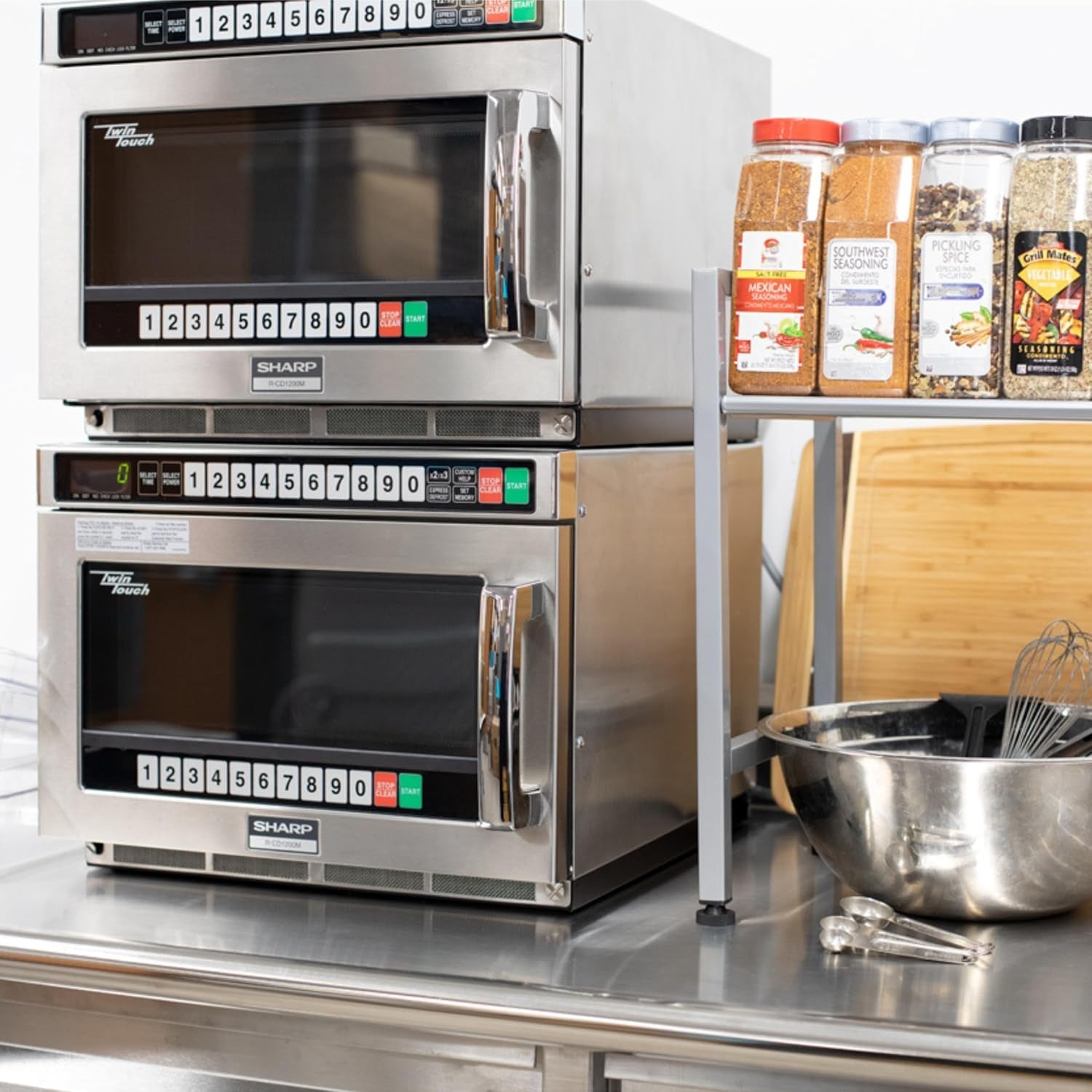 r-cd1800m-commercial-microwave-oven-twintouch-heavy-duty-with-dual-touchpads-1800-watts-0-75-cu-ft-capacity-stainless-steel-10-memory-pads-4-stage-programming-auto-voltage-sensor