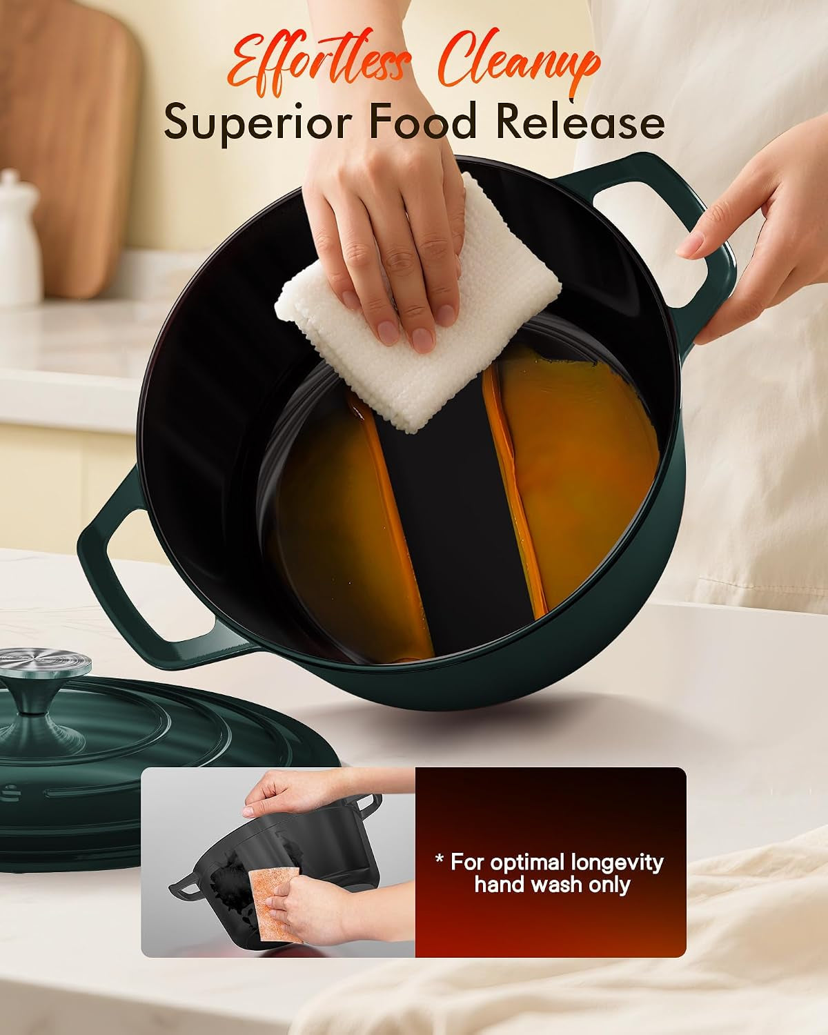 6-qt-pfas-free-enamel-cast-iron-dutch-oven-pot-with-lid-pine-forest-7-layer-black-enamel-sourdough-bread-soups-chili-slow-cooking-rust-resistant-lid-rim-all-cooktops-oven-safe-500-f