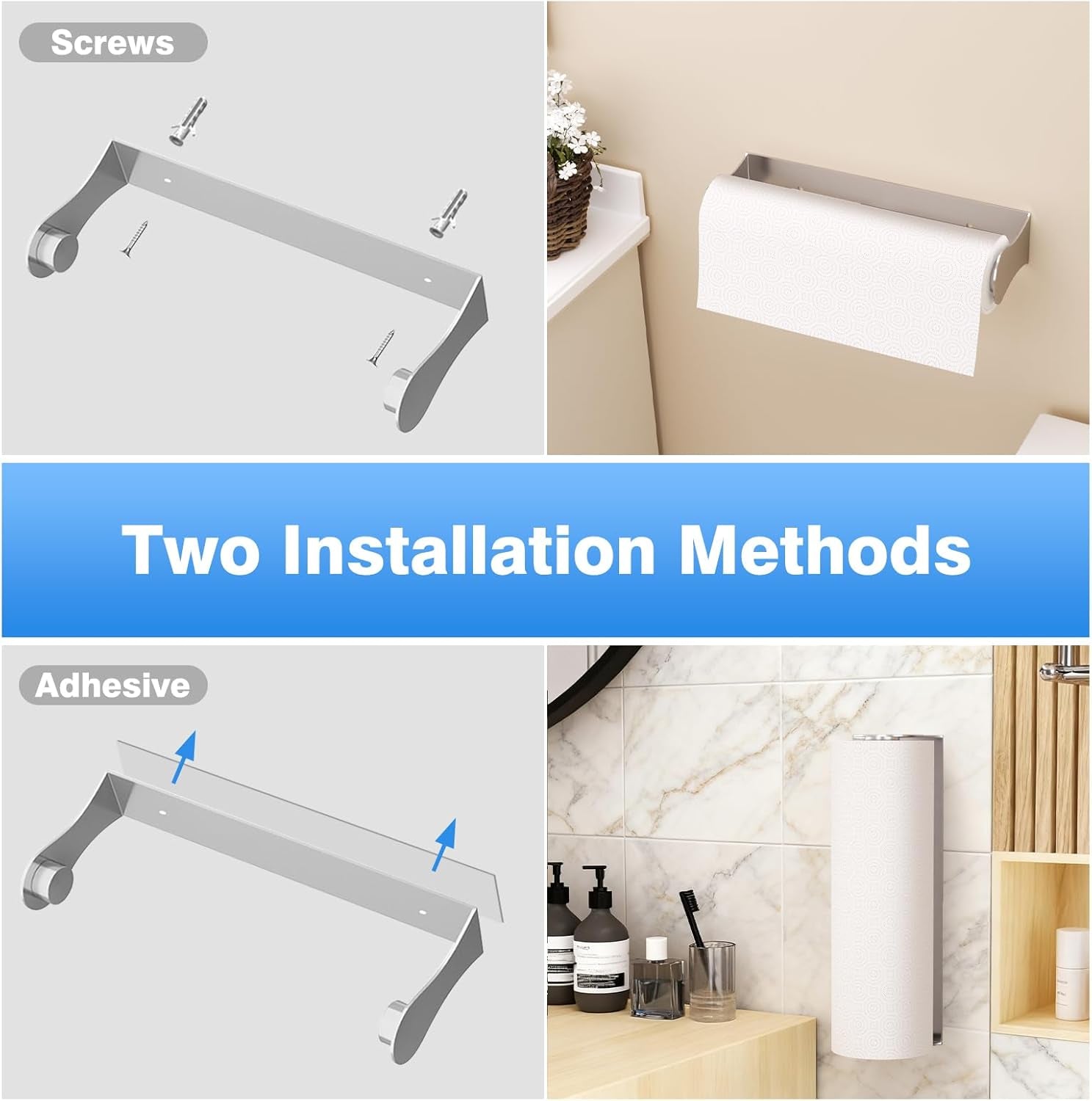 paper-towel-holder-under-cabinet-wall-mount-stainless-steel-silver