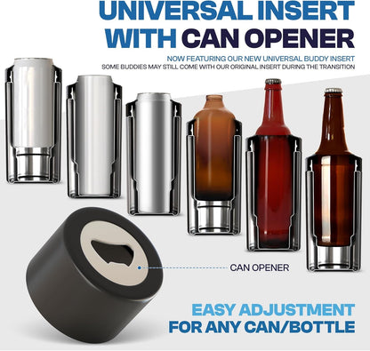 Universal Can Cooler - Fits Slim Cans, 12 & 16Oz (Matteblack)5