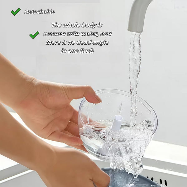 Manual Food Processor Vegetable Chopper, Mini Hand Pull String Garlic Chopper Onion Cutter for Veggies, Ginger, Fruits, Nuts, Avocado, Garlic Etc., Food Safe Material, 160Ml (Blue)8