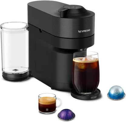 Nespresso Vertuo Pop+ Coffee Machine & Samra Origins Pods by De'Longhi | Liquorice Black Machine by De'Longhi with the Weeknd'S Togetherness Blend: 20 Light Roast Double Espresso Pods, 2.7 Fl. Oz.1