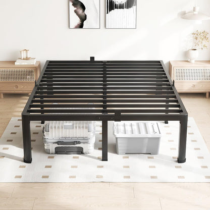 18 Inch King Bed Frame with round Corners No Box Spring Needed9