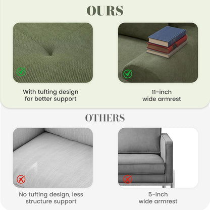 108'' Modular Boneless Sofa,Sectional Couch for Living Room6