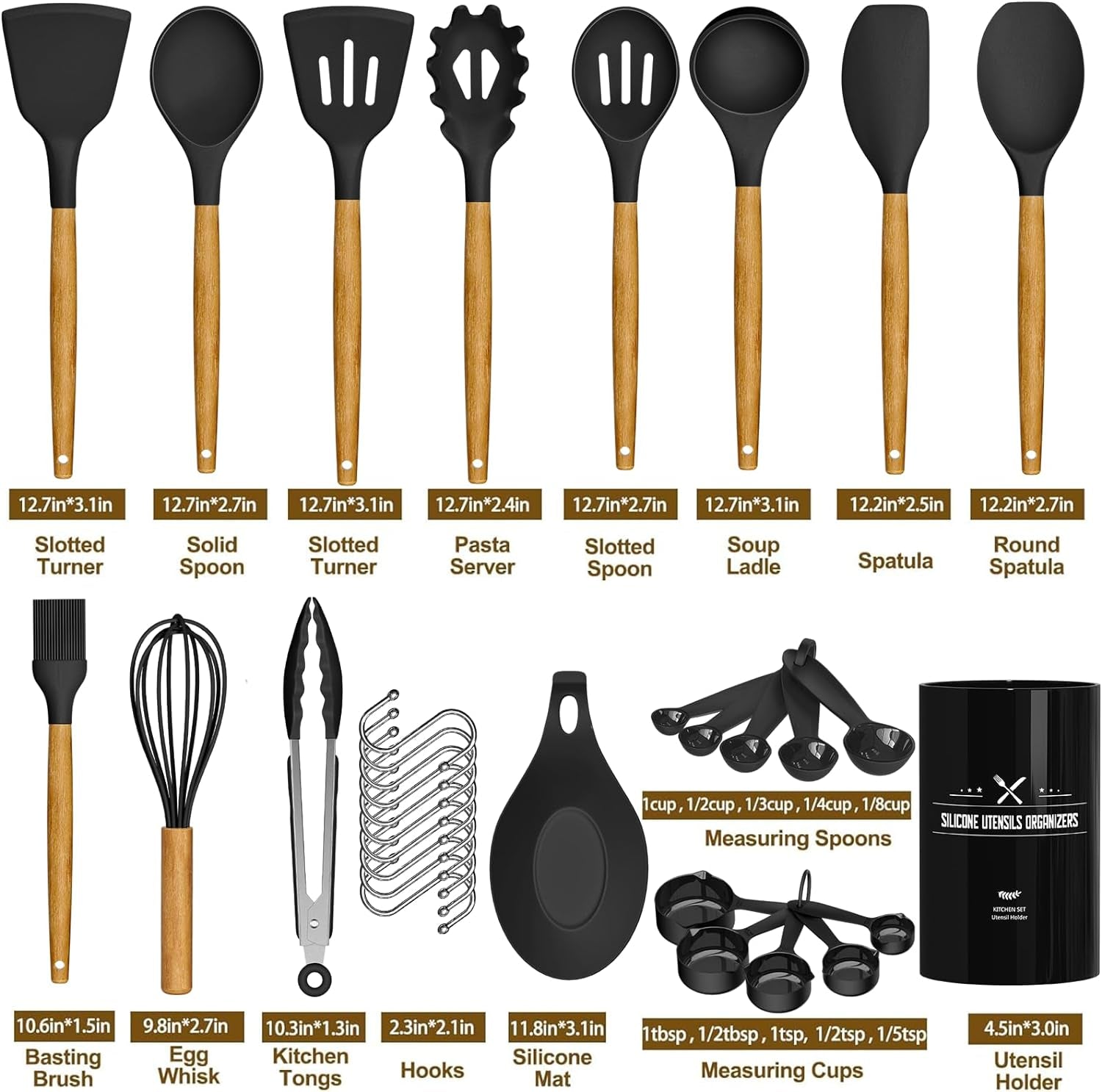 kitchen-cooking-utensils-set-33-pcs-non-stick-silicone-cooking-kitchen-spatula-set-with-holder-wooden-handle-silicone-kitchen-gadgets-utensil-set-black