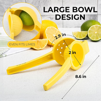 Metal Lemon Squeezer - Handheld Lemon Juicer Squeezer - Easy to Use Citrus Juicer - Manual Press for Extracting the Most Juice Possible - Extracts Every Last Drop3