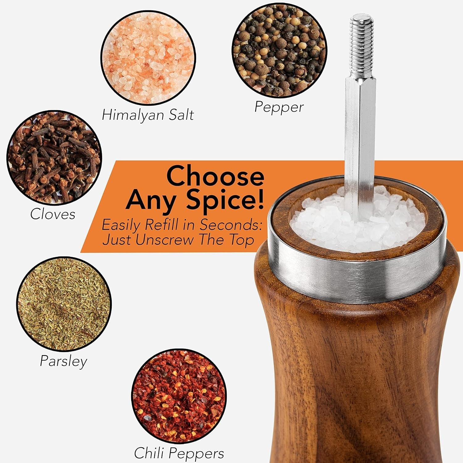 wooden-salt-and-pepper-grinder-set-refillable-salt-pepper-mills-adjust-for-customized-coarseness-crafted-of-solid-acacia-wood-with-ceramic-stainless-steel-core-8-inches-each