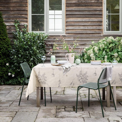 Summer Floral Beige Cotton Linen Rectangle Tablecloth Rustic Garden Natural Decorative Table Cover for Kitchen Dining Summer Picnic Indoor Outdoor Use (Rectangle/Oblong, 55" X 86", Linen)5