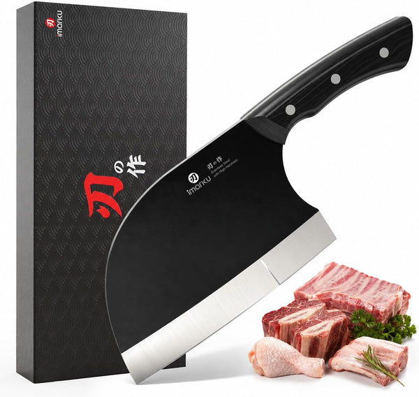 6.7 Inch Butcher Knife, Meat Cleaver Knife Japanese Steel, Dad Gifts1