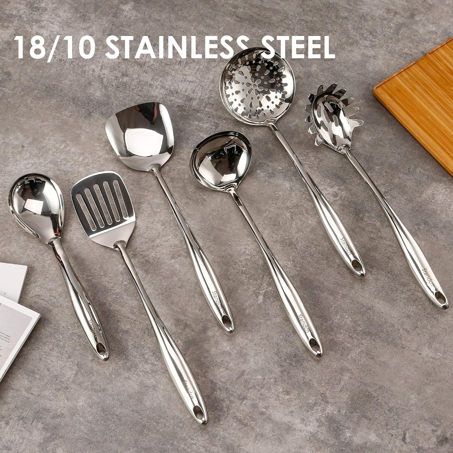 18-10-stainless-steel-cooking-utensils-set-with-holder-7-pieces-all-metal-kitchen-utensils-15-kitchen-tools-with-countertop-rotating-stand-spatula-ladle-skimmer-tunner-pasta-large-spoon