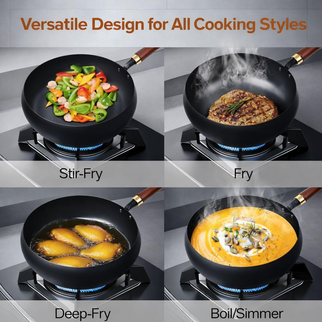 japanese-cast-iron-wok-with-wooden-lid-spatula-11-inch-hand-hammered-uncoated-iron-pot-naturally-non-stick-frying-pan-heavy-duty-cookware-for-induction-gas-electric-stoves-glass-lid-10-2in
