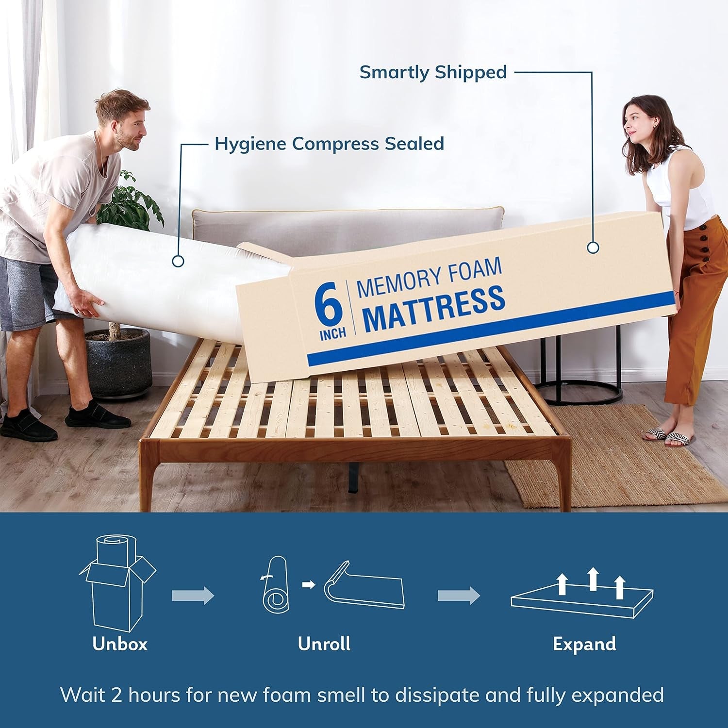 ego-6-inch-full-memory-foam-mattress-green-tea-cooling-gel-medium-firm-certipur-us-certified-double-mattress-54x75-white