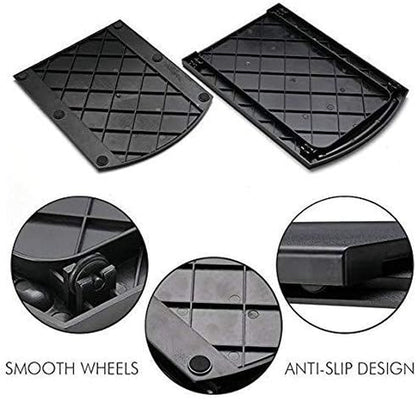 Handy Sliding Tray Sliding Tray Mat for Coffee Maker,Kitchen Appliance Moving Caddy,Countertop Stoage for Air Fryer, Blender, Stand Mixer,Food Processors,2 Sets7