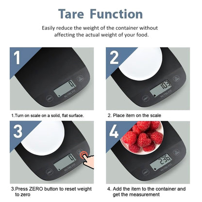Food Scale Kitchen Scales Digital Weight Grams & Ounces Black | Ultra-Slim, Max 11Lbs 0.1Oz Precision, Smart Tare, Baking Cooking, Accurate for Weight Loss, Coffee, Keto Diet, Meal Prep8