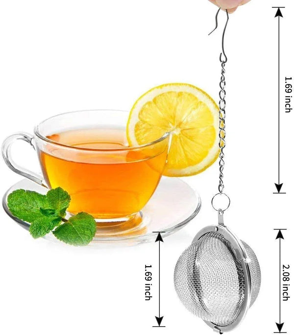 2Pcs Stainless Steel Mesh Tea Ball 2.1 Inch Tea Strainers | Teas Infuser Strainer Filters for Teas2