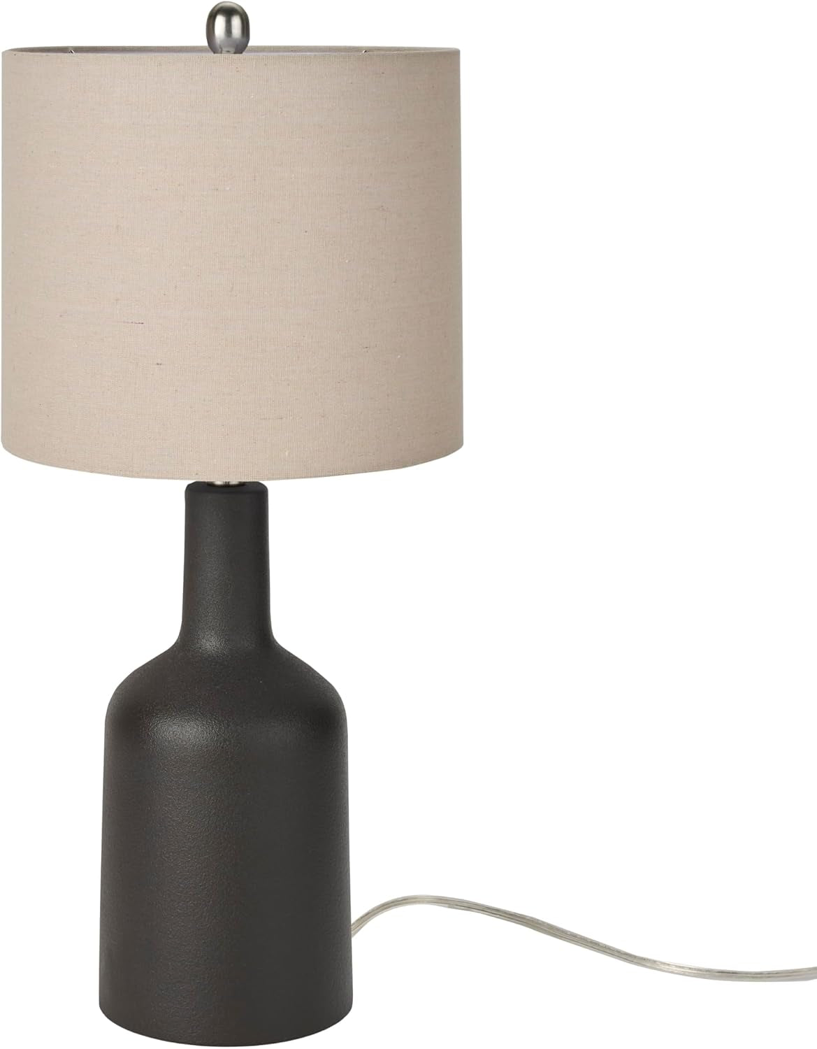 home-22-black-ceramic-table-lamp-with-oatmeal-linen-shade-for-modern-farmhouse-bedside-lamp-living-room-lamp-small-accent-lamp-for-dining-room