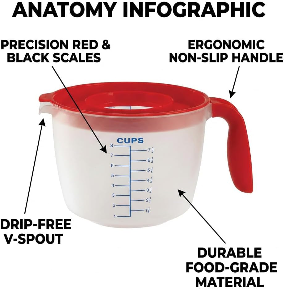 8-cup-measuring-cup-mixing-pitcher-with-handle-and-spout-splatter-free-lid-bpa-free-ideal-for-baking-pancakes-and-whisking