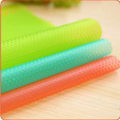 7 PCS Shelf Mats Refrigerator Liners Washable Refrigerator Pads Fridge Mats Drawer Placemats Home Kitchen Gadgets Accessories Organization for Top Freezer(2Green+2Pink+3Blue)6