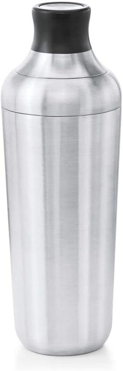 OXO Steel Cocktail Shaker with Strainer, Stainless Finish - 24 Oz Capacity | Bar Tool, Easy-Grip Design, Home Bar, Bartending Equipment, Beginner-Friendly, Leak-Proof, Single Wall Shaker1