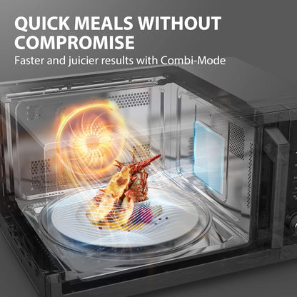 Countertop Microwave Oven Air Fryer Combo, Inverter, Convection, Broil, Speedy Combi, Even Defrost, Humidity Sensor, Mute Function, 27 Auto Menu&47 Recipes, 1.0 Cu.Ft/30Qt, 1000W5