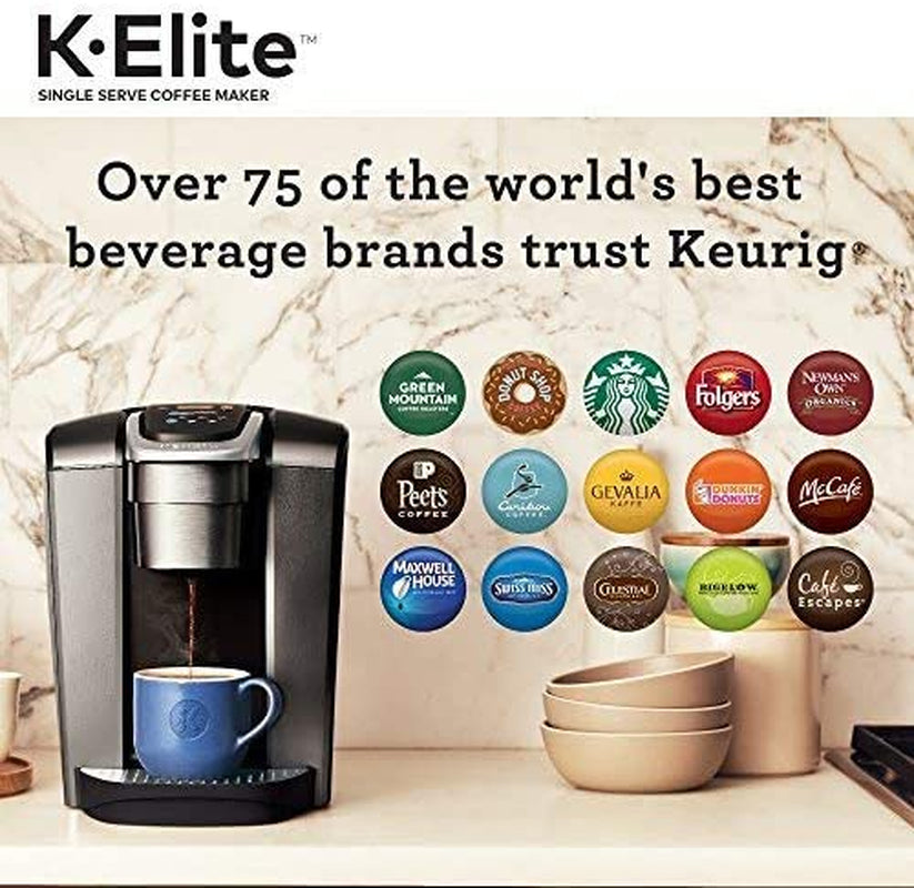 k-elite-single-serve-k-cup-pod-coffee-maker-with-strength-and-temperature-control-iced-coffee-capability-8-to-12oz-brew-size-programmable-brushed-slate-strength-temperature-control-iced-coffee-capability-8-to-12oz-brew-size-programmable