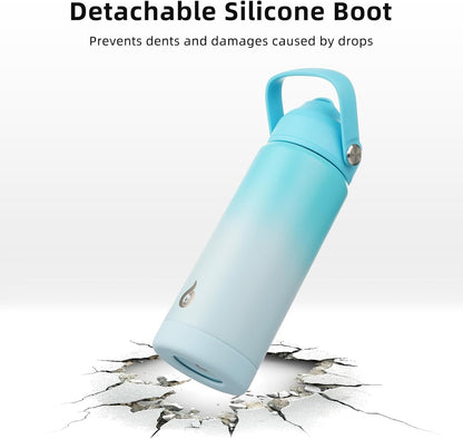 18Oz Insulated Water Bottle, Stainless Steel Bottle with Straw Lid4