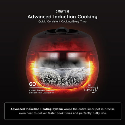 CUCKOO High Pressure Induction Rice Cooker, 12-Cup Cooked, CRP-BHSS0609F | 6-Cup Uncooked Capacity, Nonstick Inner Pot, 16 Cooking Modes, Turbo White Rice in 14-21 Minutes, Auto Clean, Made in Korea5