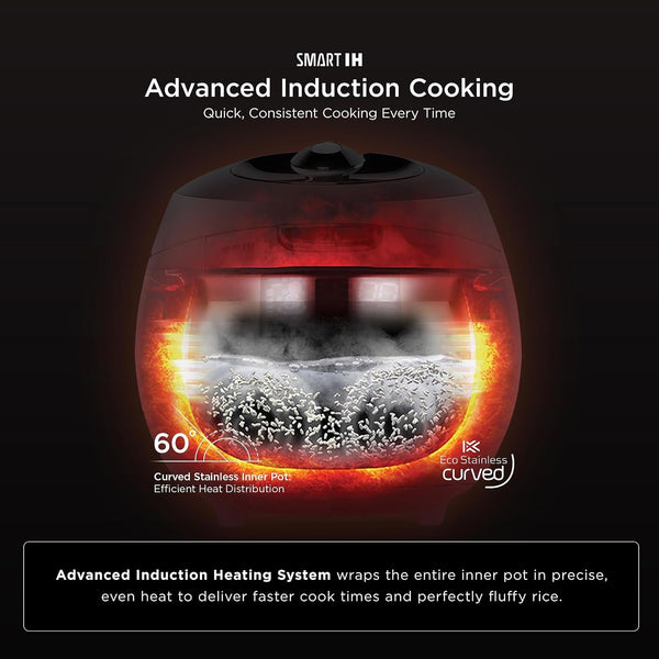 CUCKOO High Pressure Induction Rice Cooker, 12-Cup Cooked, CRP-BHSS0609F | 6-Cup Uncooked Capacity, Nonstick Inner Pot, 16 Cooking Modes, Turbo White Rice in 14-21 Minutes, Auto Clean, Made in Korea5
