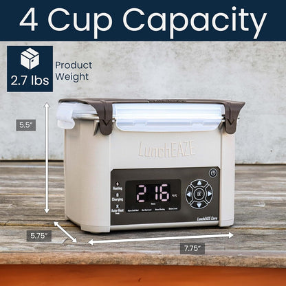 Core Gen 2 Cordless Heated Electric Lunch Box for Adults, 4-Cup4