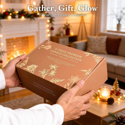 Scented Candles for Home, 6-Pack Soy Candle Gift Set, up to 300 Hours7