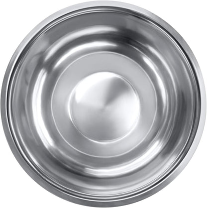 8 Quart, Set of 2, Mixing Bowls, Stainless Steel, Professional Chef, Commercial Kitchen, 13.25 Inches Diameter, Flat Base6