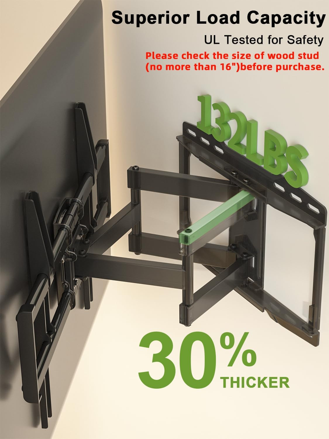 full-motion-tv-wall-mount-for-42-55-65-75-85-86-inch-tv-mount-swivel-and-tilt-wall-mount-bracket-with-dual-articulating-arms-up-to-132lbs-vesa-600x400mm-max-16-wood-studs-xml019