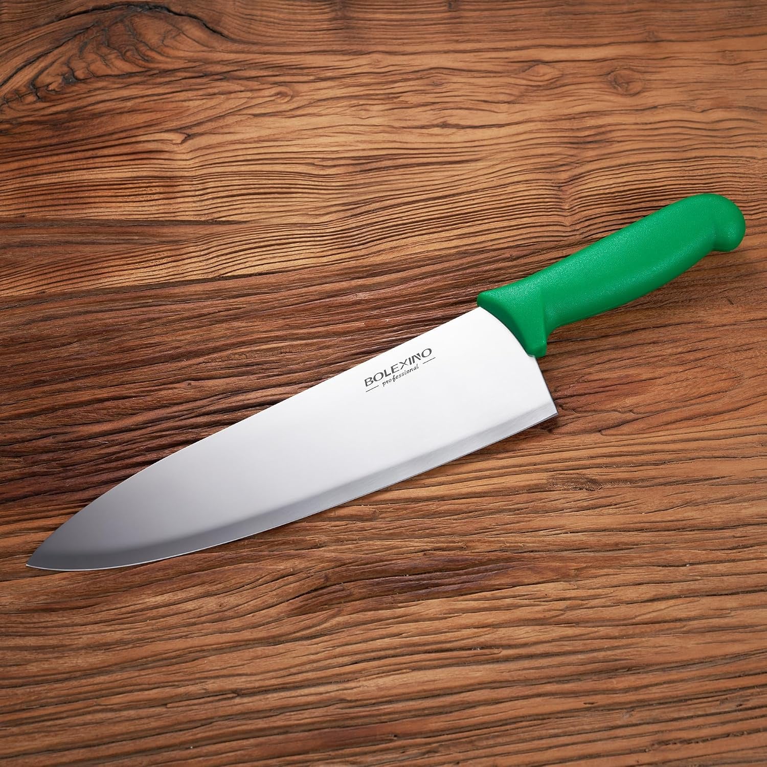 10-professional-chef-knife-high-carbon-steel-ergonomic-green