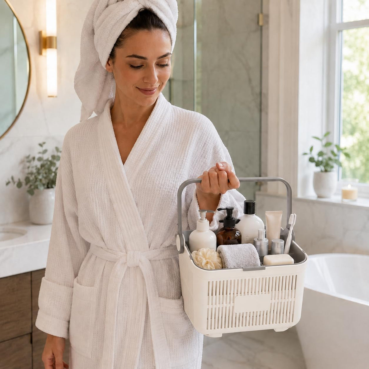 shower-caddy-portable-plastic-basket-for-dorm-drain-holes