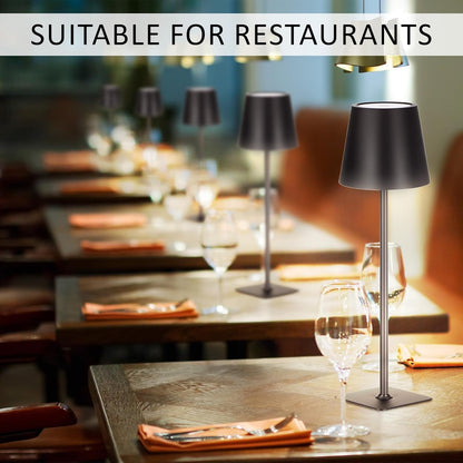 12 Pack Cordless Table Lamp Portable Rechargeable Lamps, Black6