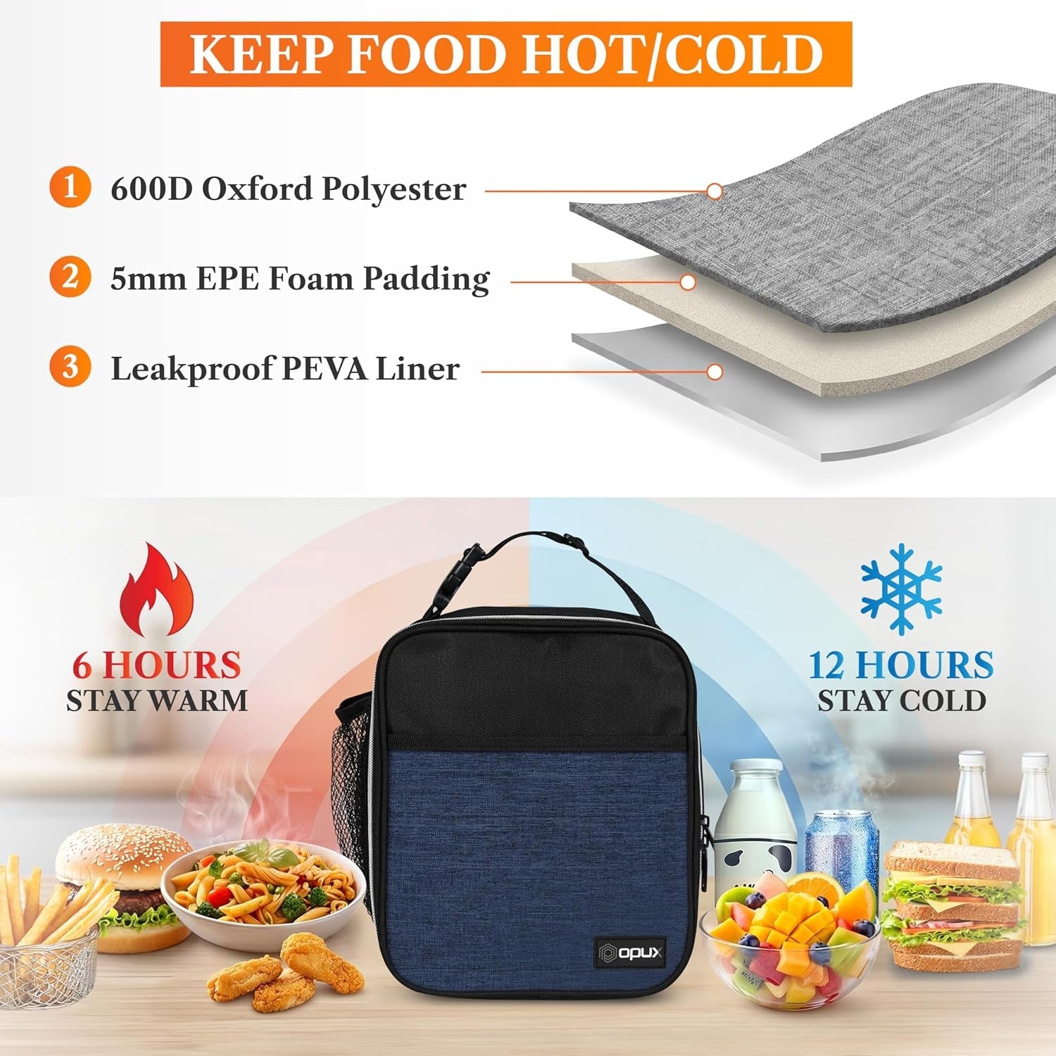 insulated-lunch-bag-for-kids-boys-girls-small-compact-lunch-box-with-wide-opening-mesh-pockets-reusable-lunch-pail-for-school-work-adults-men-women-heather-navy-blue