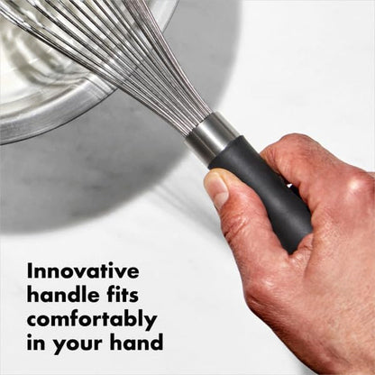OXO Good Grips Balloon Kitchen Whisk - Stainless Steel, 11 Inch | Comfortable Non-Slip Handle, for Eggs, Baking, Sauces, Cooking Whisk, Kitchen Tools3