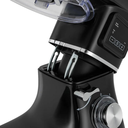Stand Mixer, 6.5 Quart, 6+1 Speed Tilt-Head Kitchen Mixer, Copper Motor, Household Food Mixer with Bowl, Flat Beater, Dough Hook, Egg Whisk Fit for Kitchens, Small Restaurants, Bakeries (Black)5