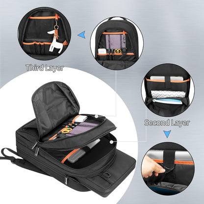 Three-Layer Chef Backpack with Knife Bag, 12 + 23 Slots, Bag Only4