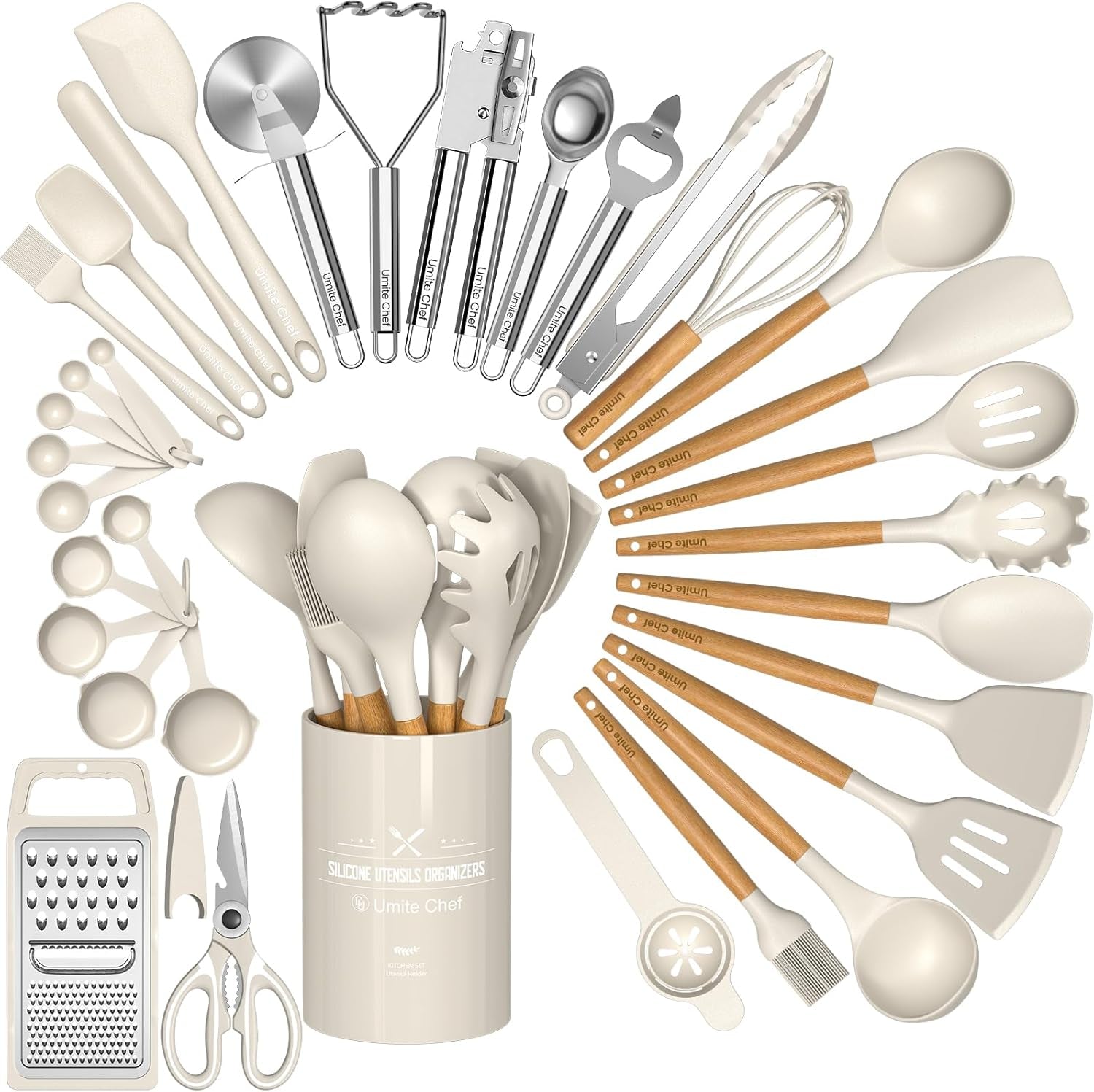 food-grade-thickened-silicone-stainless-steel-core-kitchen-gadgets-tools-set-kitchen-cooking-utensils-set-heat-resistant-kitchen-spatula-tools-set