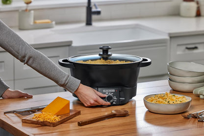 BLACK+DECKER 7QT Multicooker, 5-In-1 | 5-In-1 Multicooker with Ceramic Nonstick Pot, Neat 'N Clean Design and 7QT Capacity.9