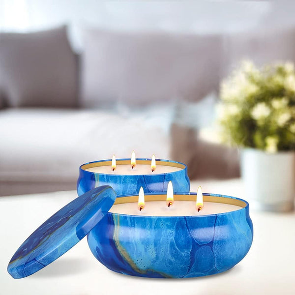 Large Citronella Candles Outdoor Decorative 55Oz, Soy Wax Lemongrass Candle Set 3 Wick, Scented Jar Candle Bulk up to 240Hrs, 3 Pack Summer Camping Candles for Patio Garden Balcony5