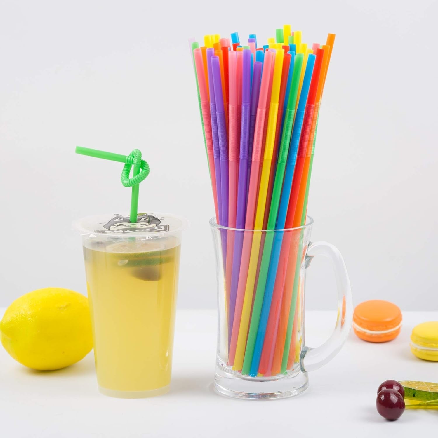 300-pcs-colorful-flexible-plastic-straws-bpa-free-disposable-bendy-straws-10-2-long-and-0-23-diameter