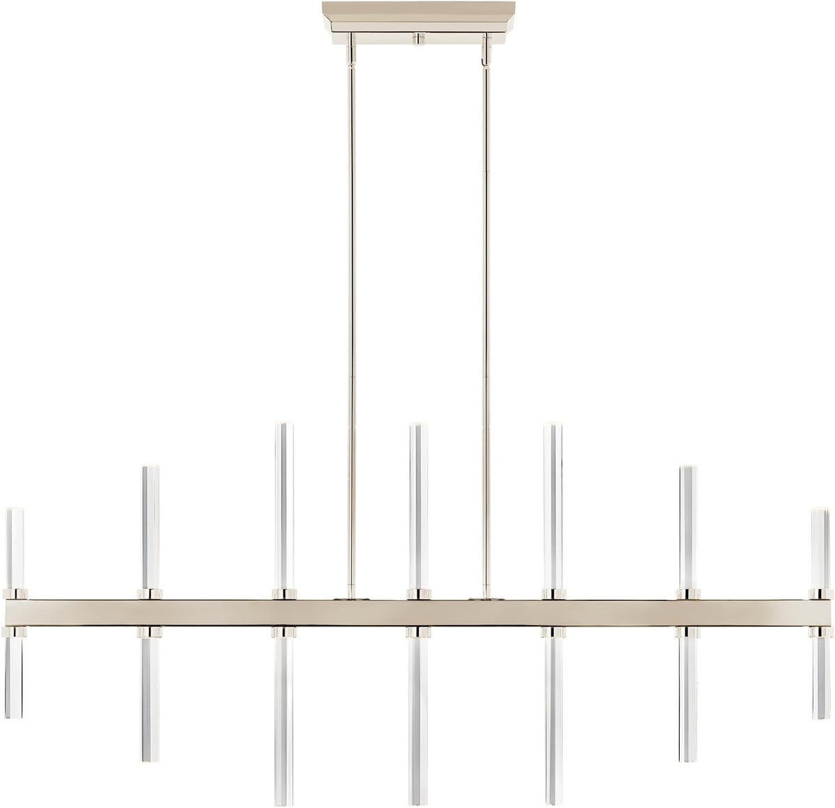 sycara-14-light-led-linear-chandelier-modern-light-with-faceted-crystal-in-polished-nickel-sloped-ceiling-compatible-for-dining-room-bar-or-kitchen-22-25-x-5-x-48-25-52670pn
