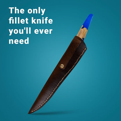 Filet Knife - 6-Inch Japanese Boning Knife | Hard D2 Steel Alloy Fish Fillet Knife | Professional Chef Poultry Knife | Sharp Blade with Ergonomic Wood and Epoxy Resin Handle7