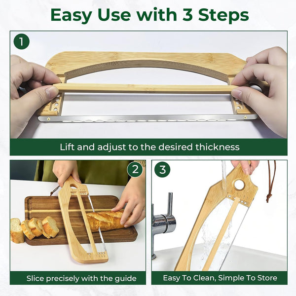 Adjustable Bread Knife for Homemade Bread, Sourdough Bread Slicer6